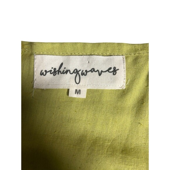 WishingWaves Colorblock Puffed Sleeved Smocked Waist Tiered Maxi Size Medium - Picture 6 of 8